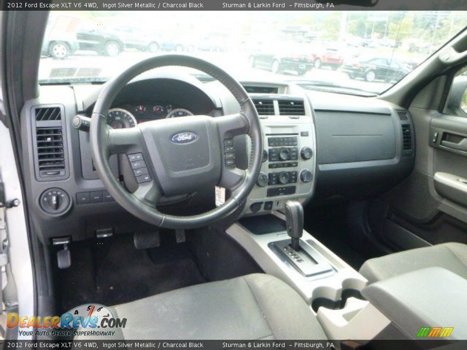 2012 Ford Escape XLT V6 4WD Ingot Silver Metallic / Charcoal Black Photo #10