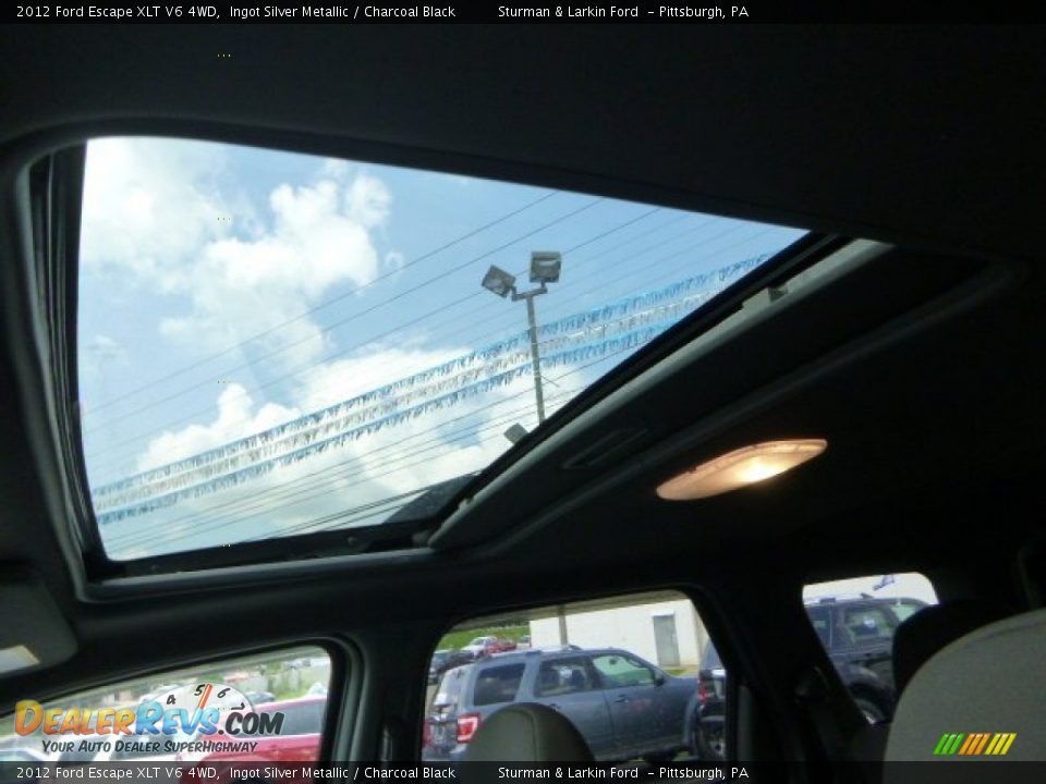 2012 Ford Escape XLT V6 4WD Ingot Silver Metallic / Charcoal Black Photo #12