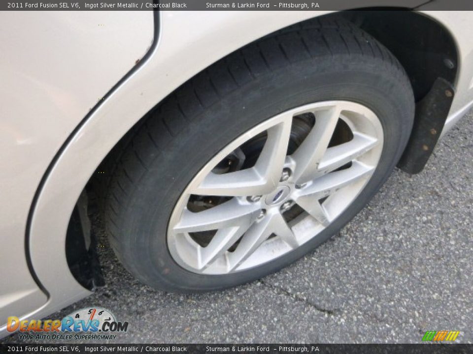 2011 Ford Fusion SEL V6 Ingot Silver Metallic / Charcoal Black Photo #6