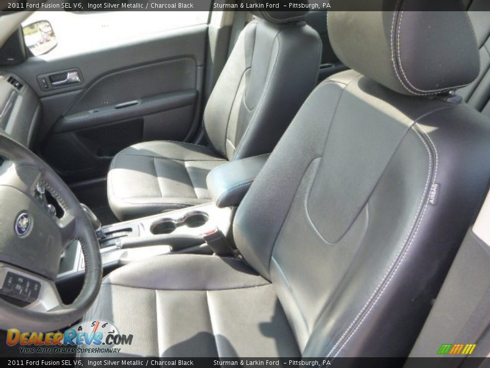 2011 Ford Fusion SEL V6 Ingot Silver Metallic / Charcoal Black Photo #7