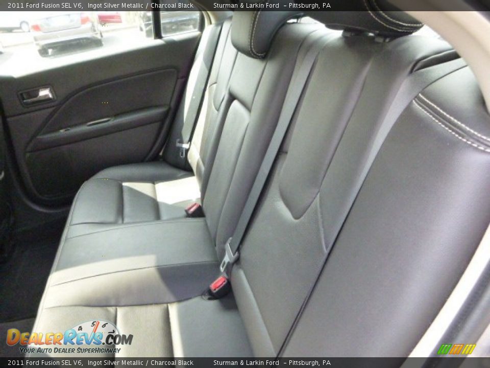 2011 Ford Fusion SEL V6 Ingot Silver Metallic / Charcoal Black Photo #8