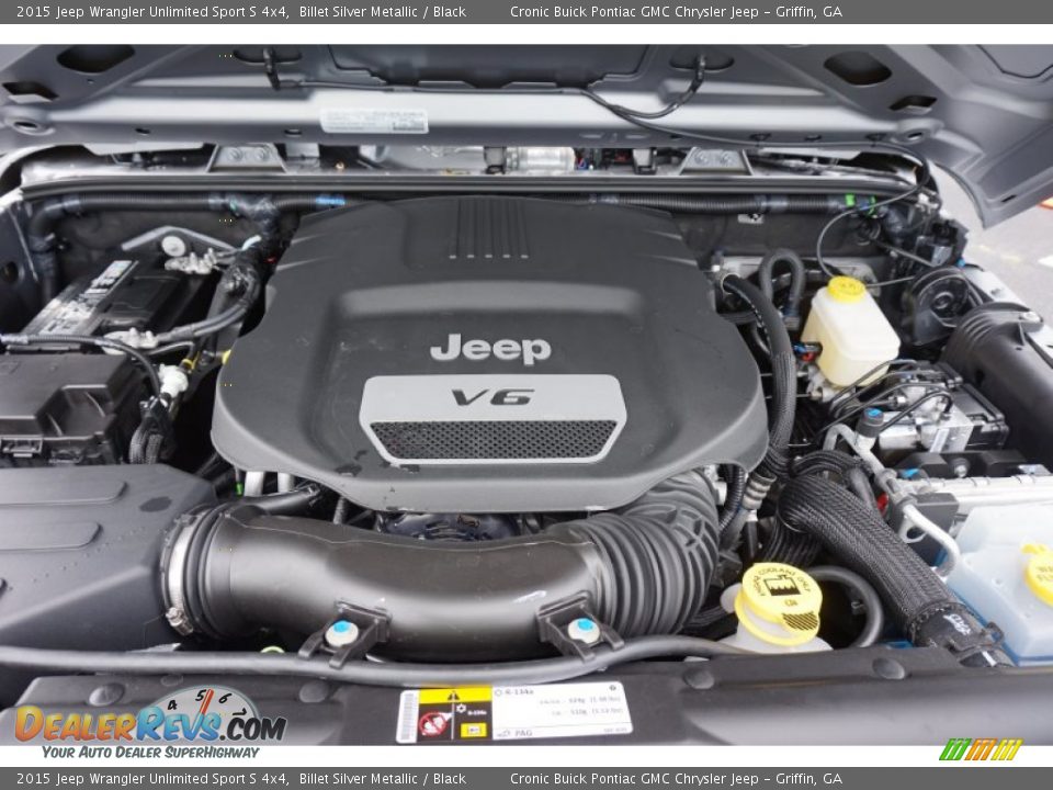 2015 Jeep Wrangler Unlimited Sport S 4x4 Billet Silver Metallic / Black Photo #14