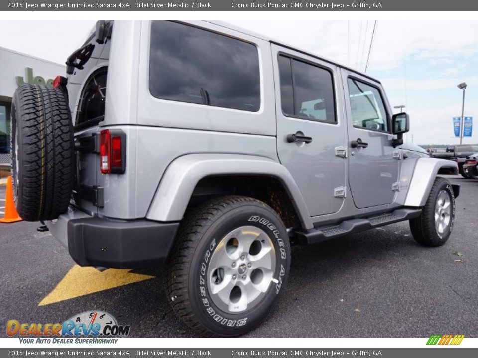 2015 Jeep Wrangler Unlimited Sahara 4x4 Billet Silver Metallic / Black Photo #7