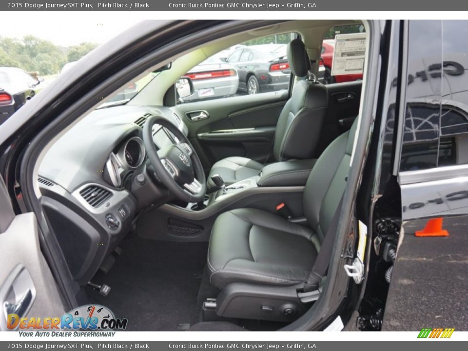 Black Interior - 2015 Dodge Journey SXT Plus Photo #9