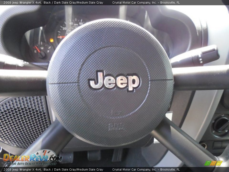 2009 Jeep Wrangler X 4x4 Black / Dark Slate Gray/Medium Slate Gray Photo #22