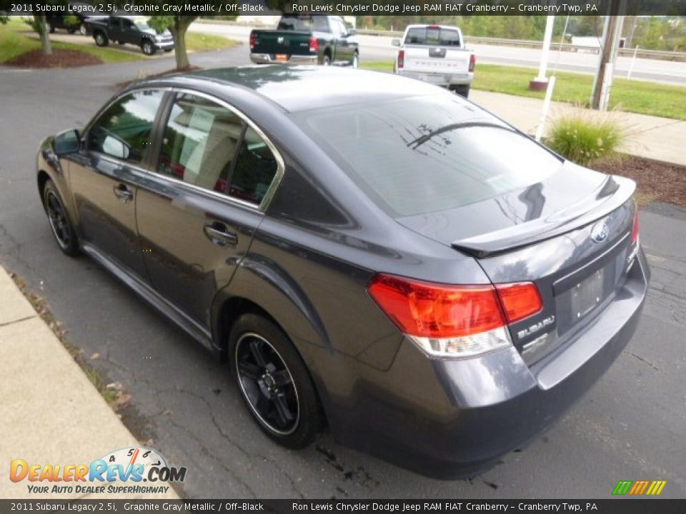 2011 Subaru Legacy 2.5i Graphite Gray Metallic / Off-Black Photo #6