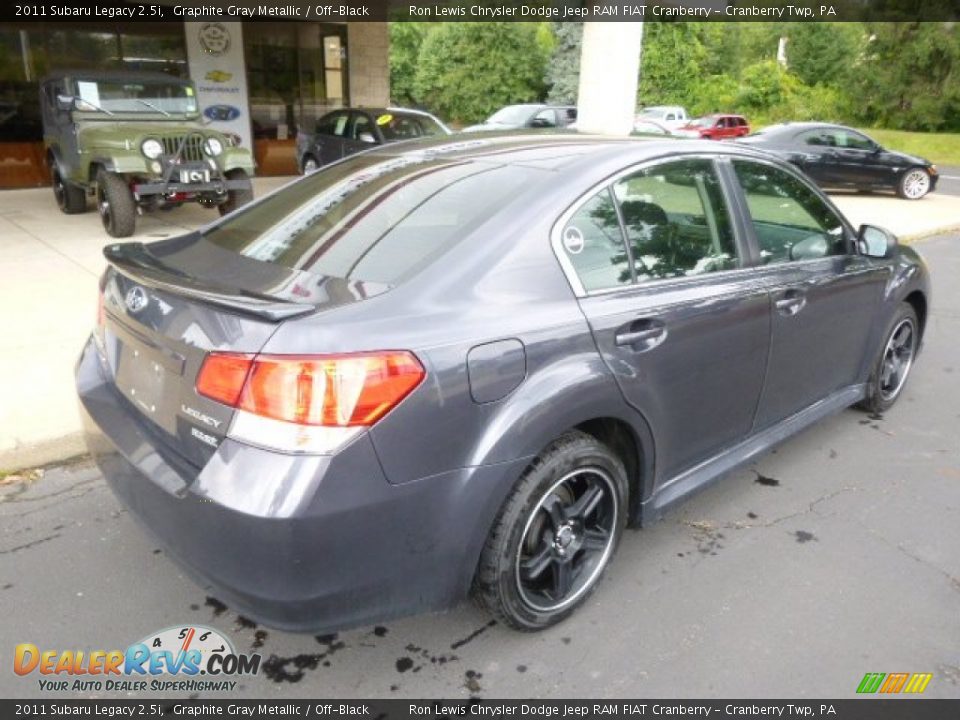 2011 Subaru Legacy 2.5i Graphite Gray Metallic / Off-Black Photo #8