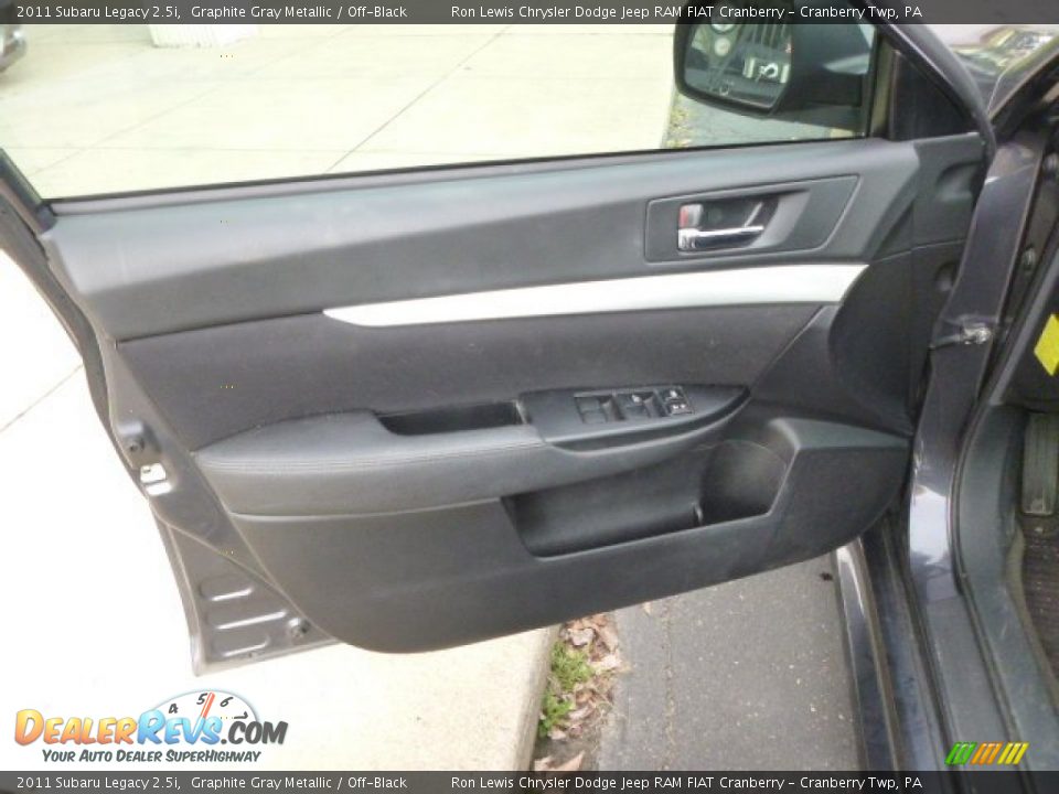2011 Subaru Legacy 2.5i Graphite Gray Metallic / Off-Black Photo #11