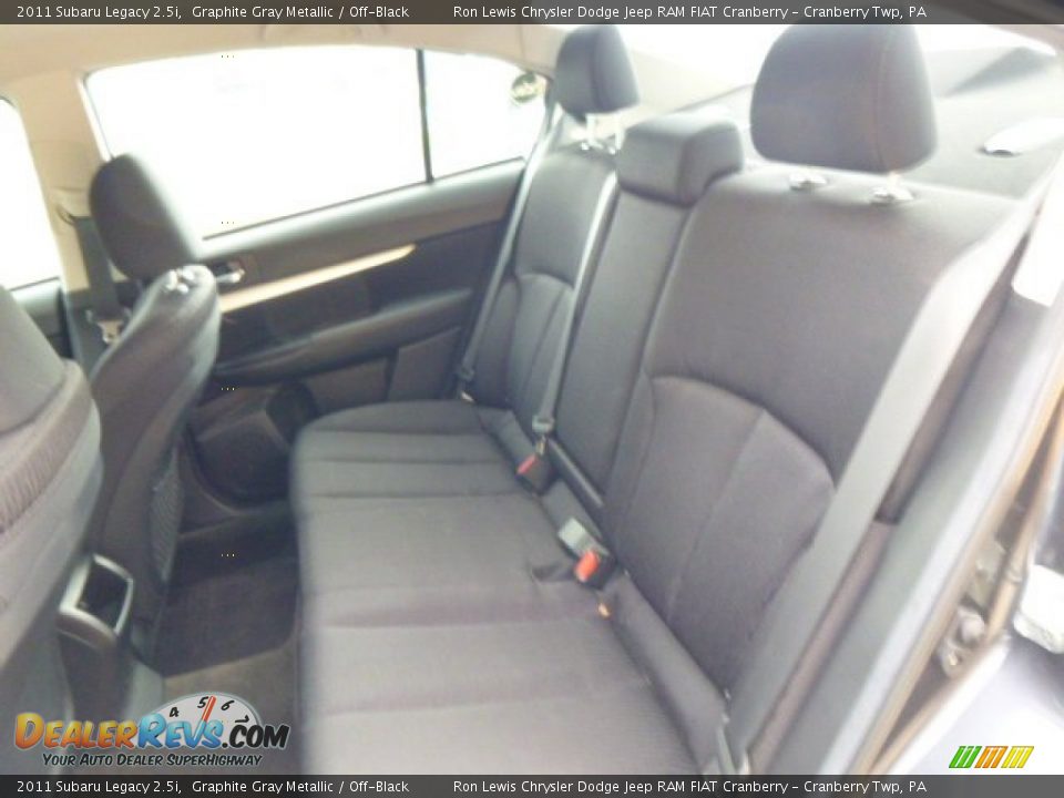 2011 Subaru Legacy 2.5i Graphite Gray Metallic / Off-Black Photo #12