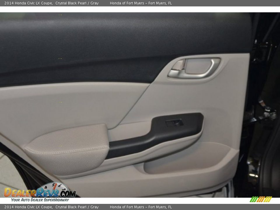 2014 Honda Civic LX Coupe Crystal Black Pearl / Gray Photo #22