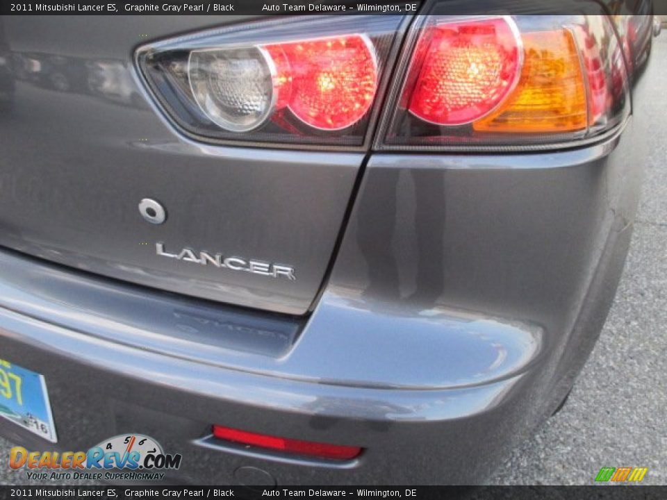 2011 Mitsubishi Lancer ES Graphite Gray Pearl / Black Photo #30