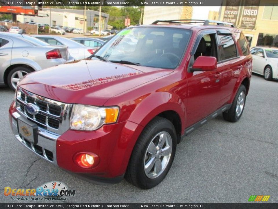 2011 Ford Escape Limited V6 4WD Sangria Red Metallic / Charcoal Black Photo #2