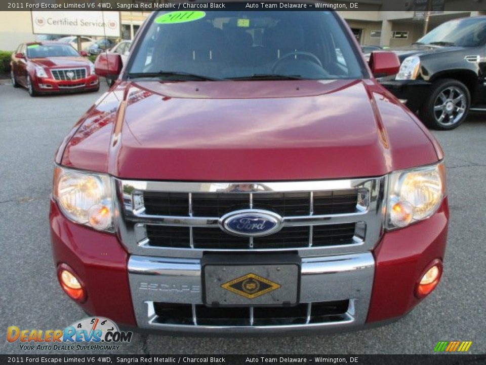 2011 Ford Escape Limited V6 4WD Sangria Red Metallic / Charcoal Black Photo #9