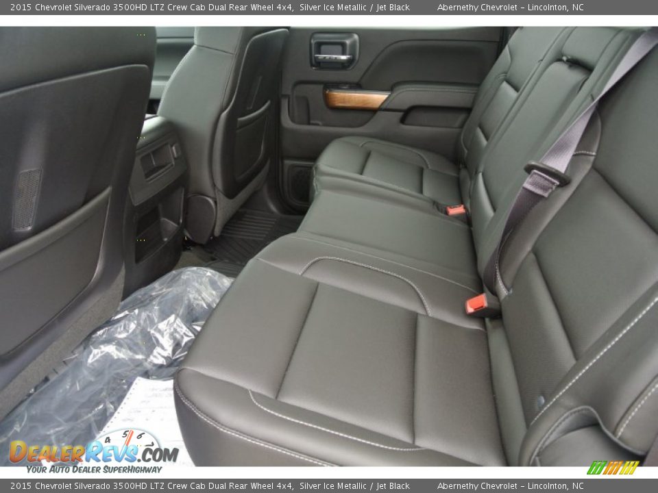 Rear Seat of 2015 Chevrolet Silverado 3500HD LTZ Crew Cab Dual Rear Wheel 4x4 Photo #16