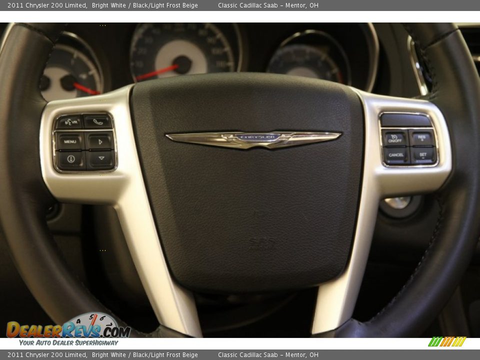 2011 Chrysler 200 Limited Bright White / Black/Light Frost Beige Photo #6