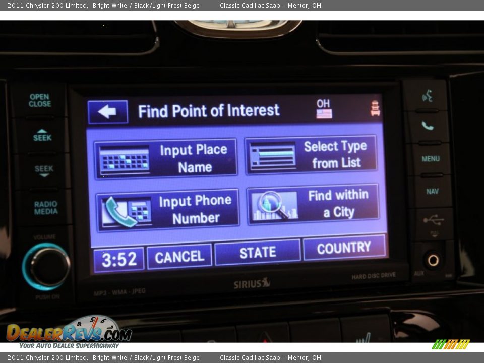 2011 Chrysler 200 Limited Bright White / Black/Light Frost Beige Photo #11