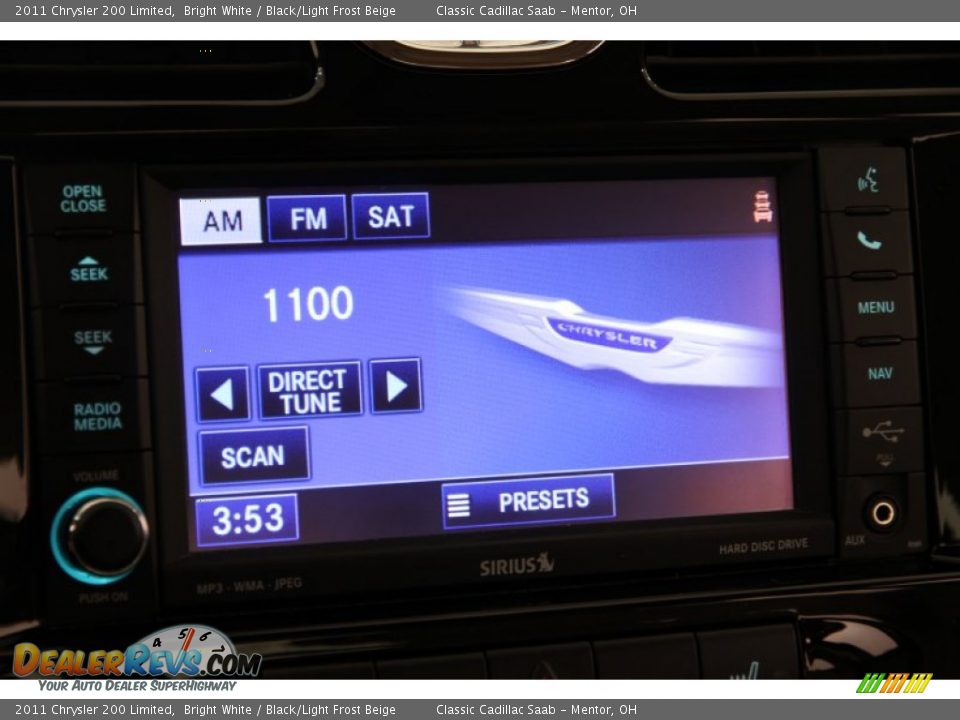 2011 Chrysler 200 Limited Bright White / Black/Light Frost Beige Photo #14