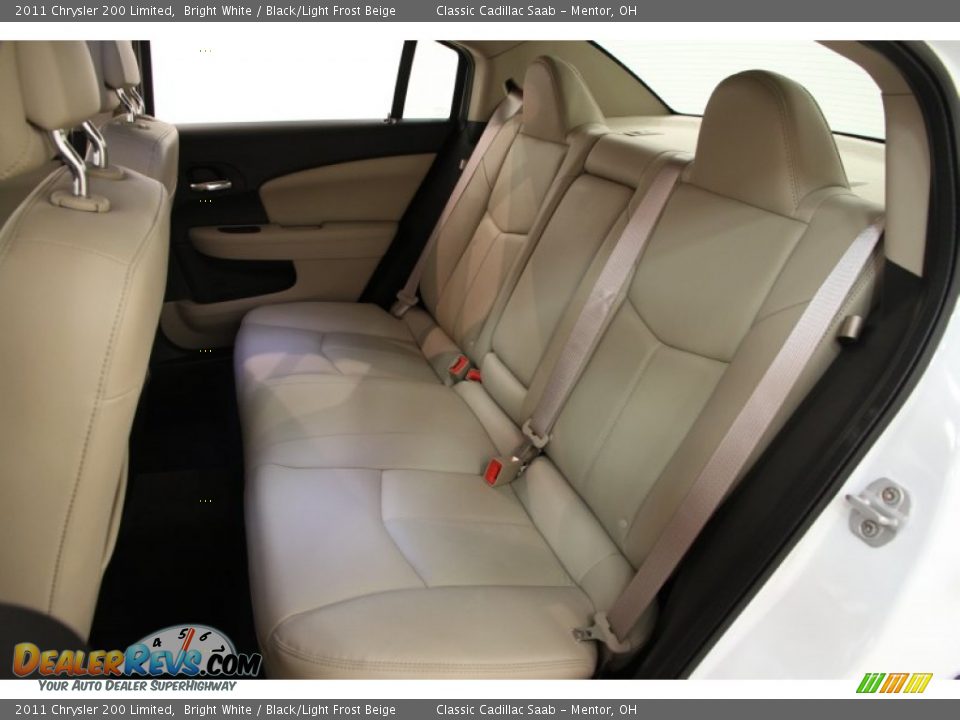 2011 Chrysler 200 Limited Bright White / Black/Light Frost Beige Photo #19