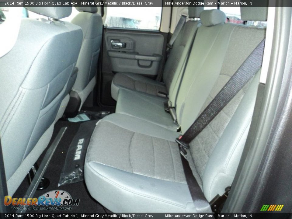 2014 Ram 1500 Big Horn Quad Cab 4x4 Mineral Gray Metallic / Black/Diesel Gray Photo #8