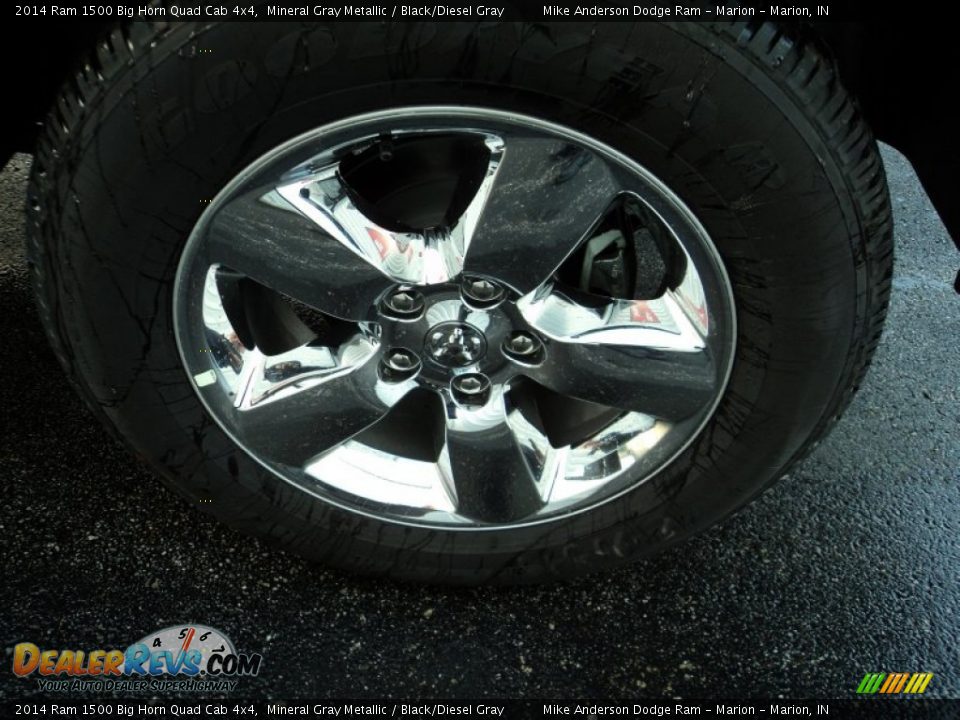 2014 Ram 1500 Big Horn Quad Cab 4x4 Mineral Gray Metallic / Black/Diesel Gray Photo #10