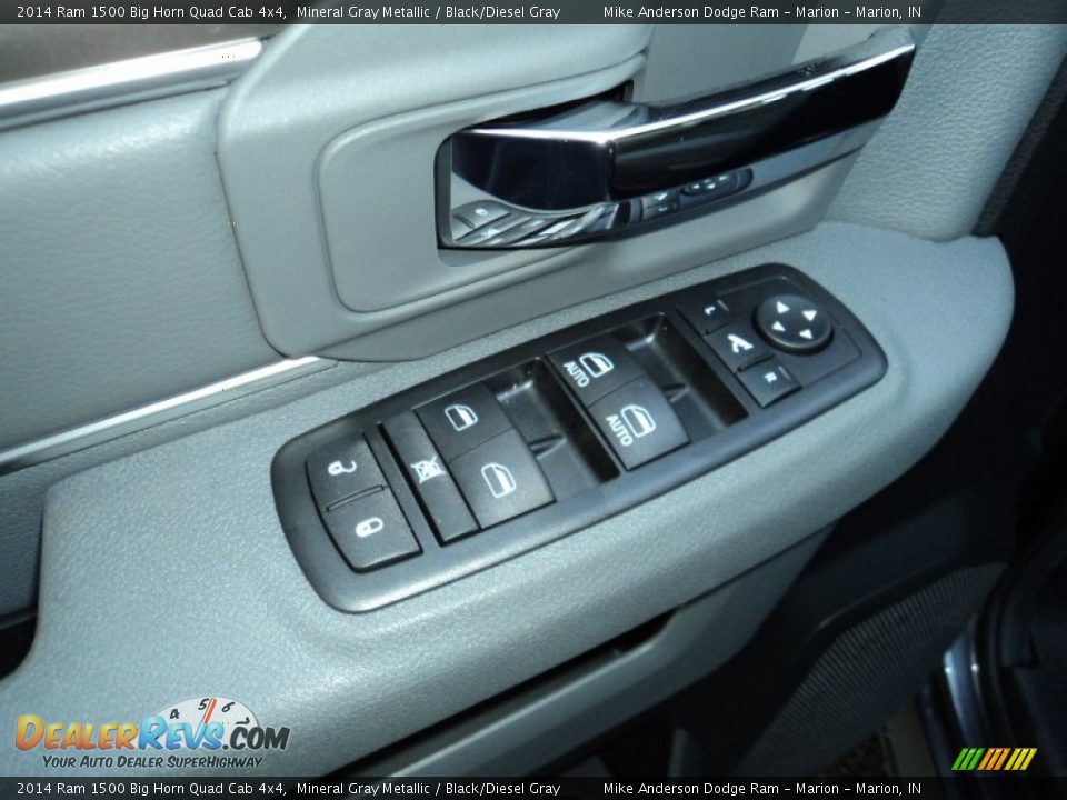 2014 Ram 1500 Big Horn Quad Cab 4x4 Mineral Gray Metallic / Black/Diesel Gray Photo #11