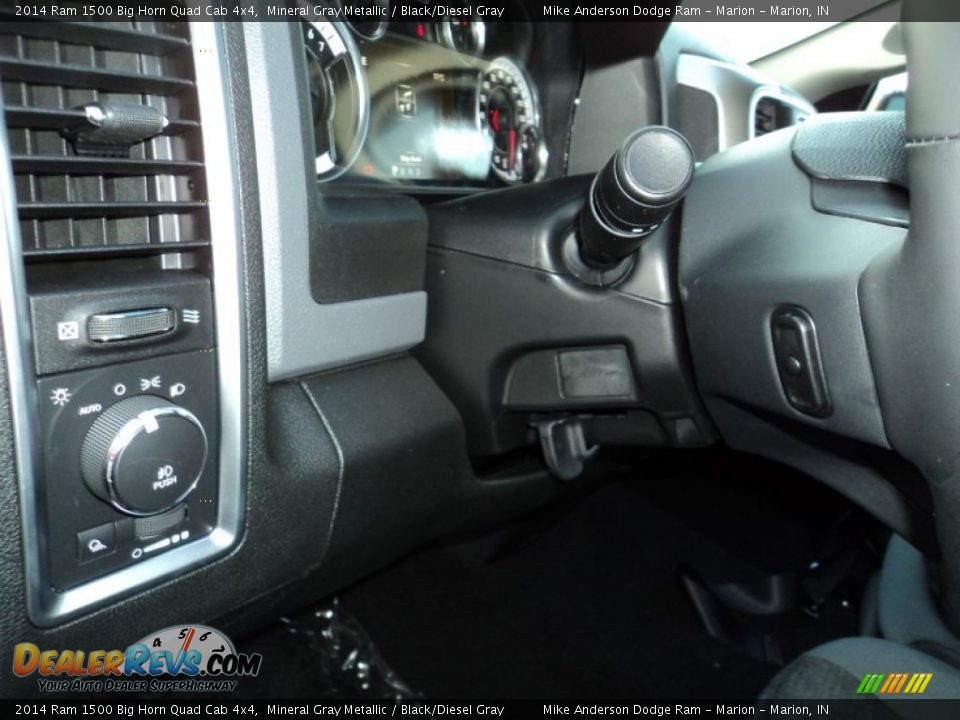 2014 Ram 1500 Big Horn Quad Cab 4x4 Mineral Gray Metallic / Black/Diesel Gray Photo #12