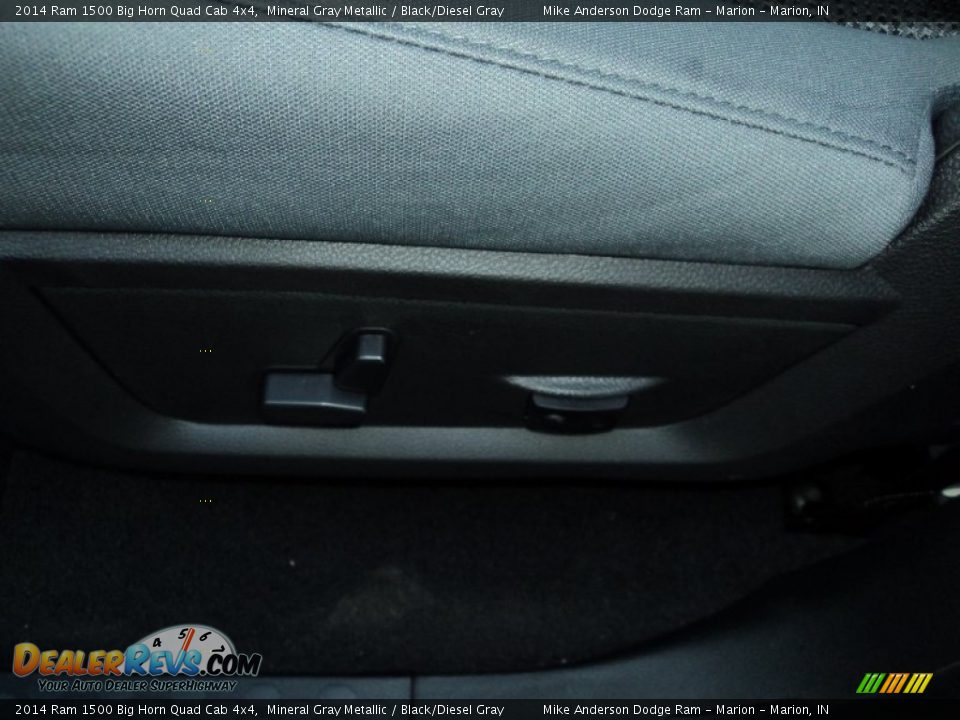 2014 Ram 1500 Big Horn Quad Cab 4x4 Mineral Gray Metallic / Black/Diesel Gray Photo #13