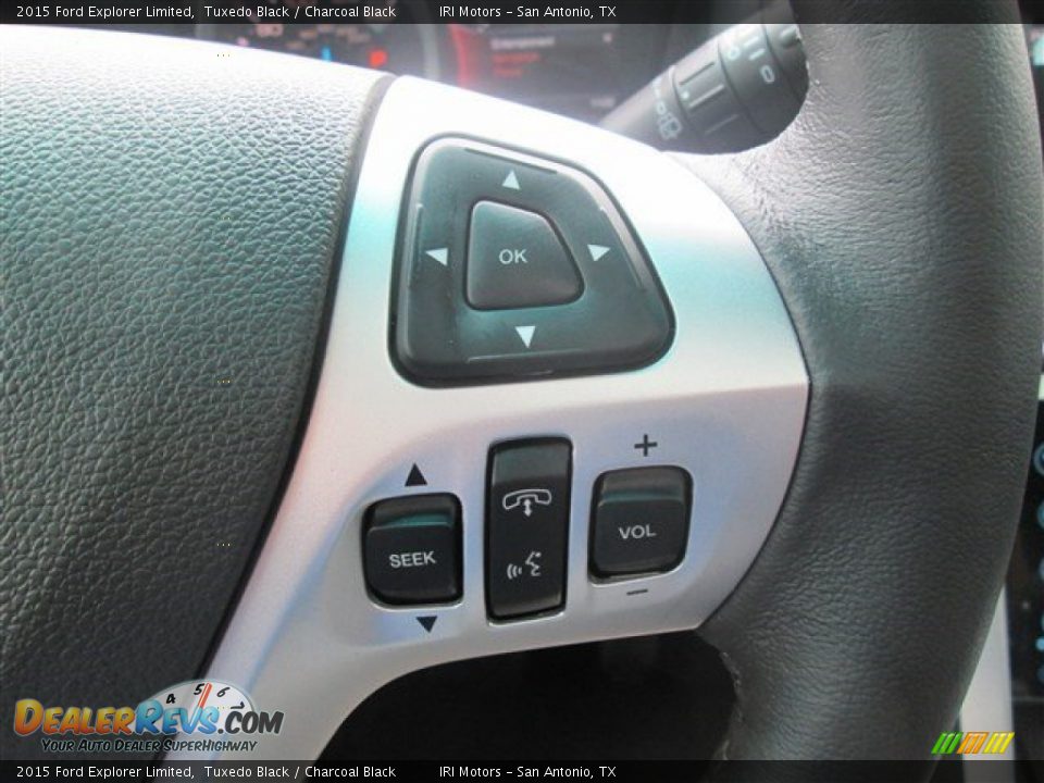 2015 Ford Explorer Limited Tuxedo Black / Charcoal Black Photo #26