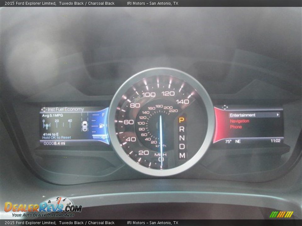 2015 Ford Explorer Limited Tuxedo Black / Charcoal Black Photo #27