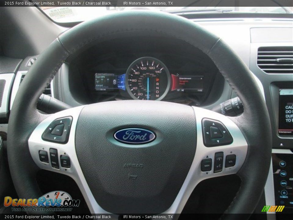 2015 Ford Explorer Limited Tuxedo Black / Charcoal Black Photo #28