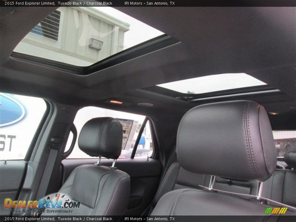 2015 Ford Explorer Limited Tuxedo Black / Charcoal Black Photo #32