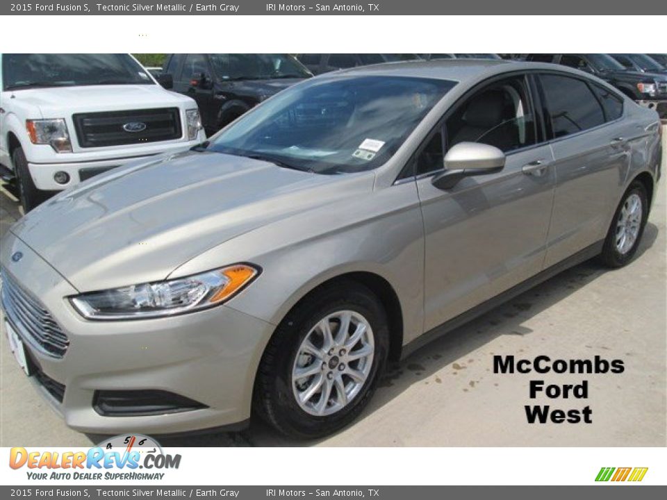 2015 Ford Fusion S Tectonic Silver Metallic / Earth Gray Photo #1