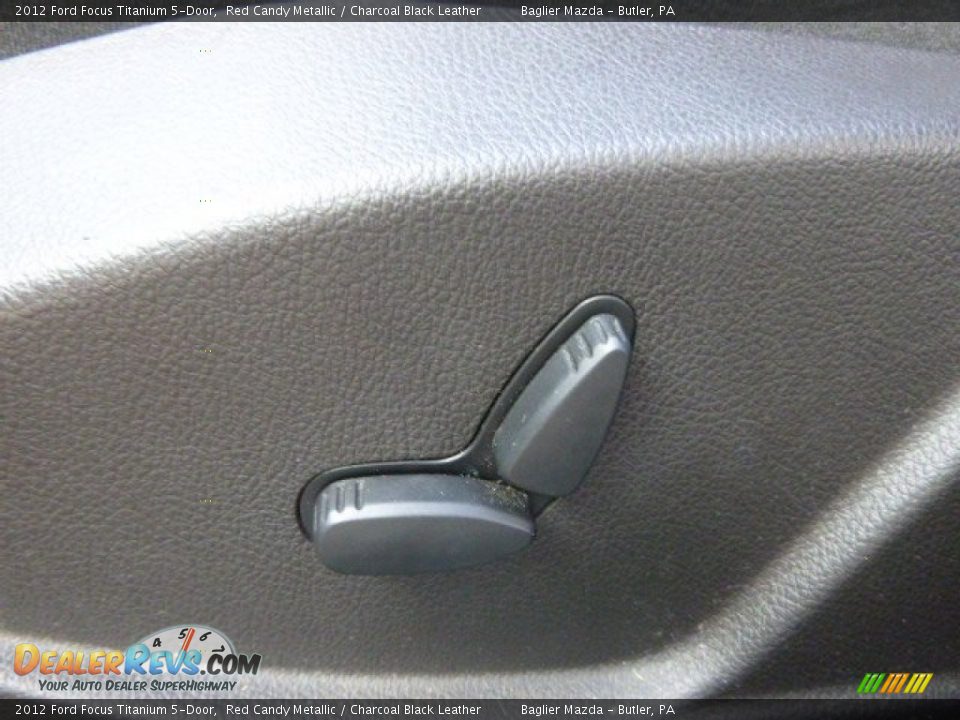 2012 Ford Focus Titanium 5-Door Red Candy Metallic / Charcoal Black Leather Photo #16
