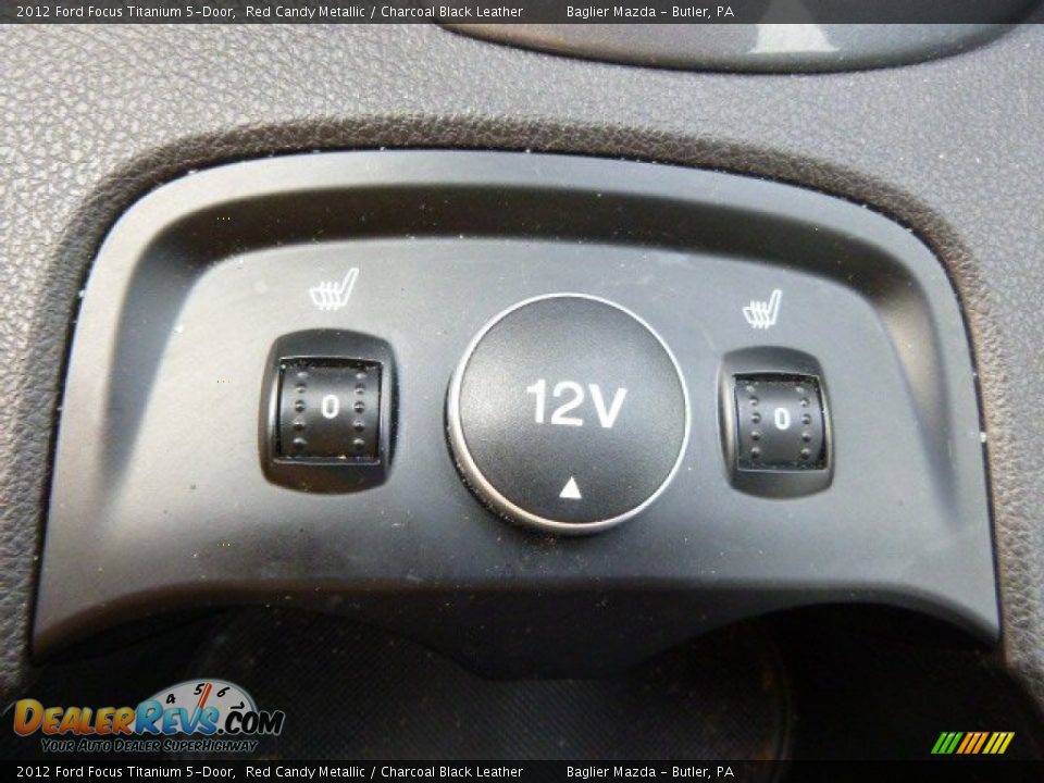 2012 Ford Focus Titanium 5-Door Red Candy Metallic / Charcoal Black Leather Photo #20