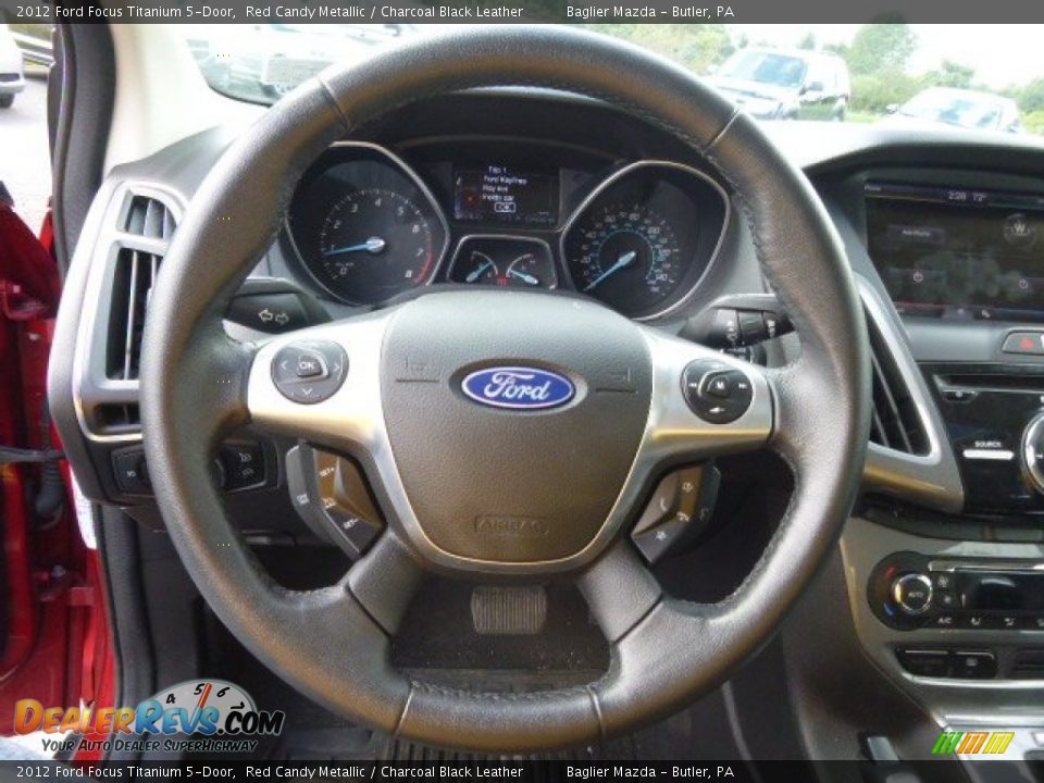 2012 Ford Focus Titanium 5-Door Steering Wheel Photo #23