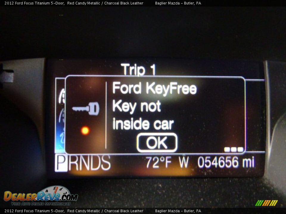 2012 Ford Focus Titanium 5-Door Red Candy Metallic / Charcoal Black Leather Photo #24