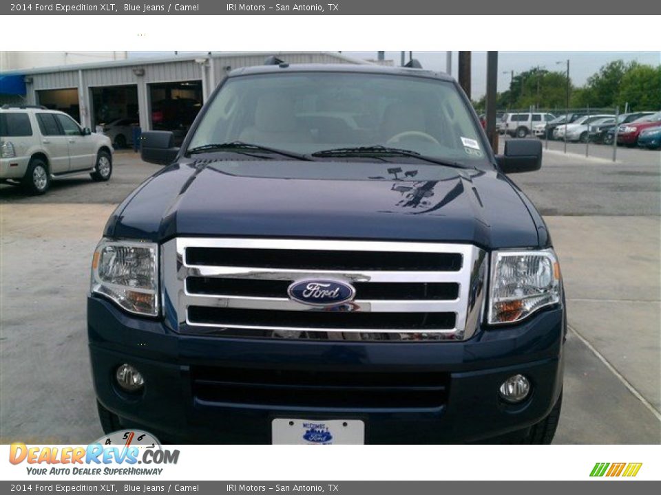 2014 Ford Expedition XLT Blue Jeans / Camel Photo #6