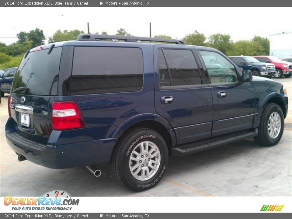 2014 Ford Expedition XLT Blue Jeans / Camel Photo #9