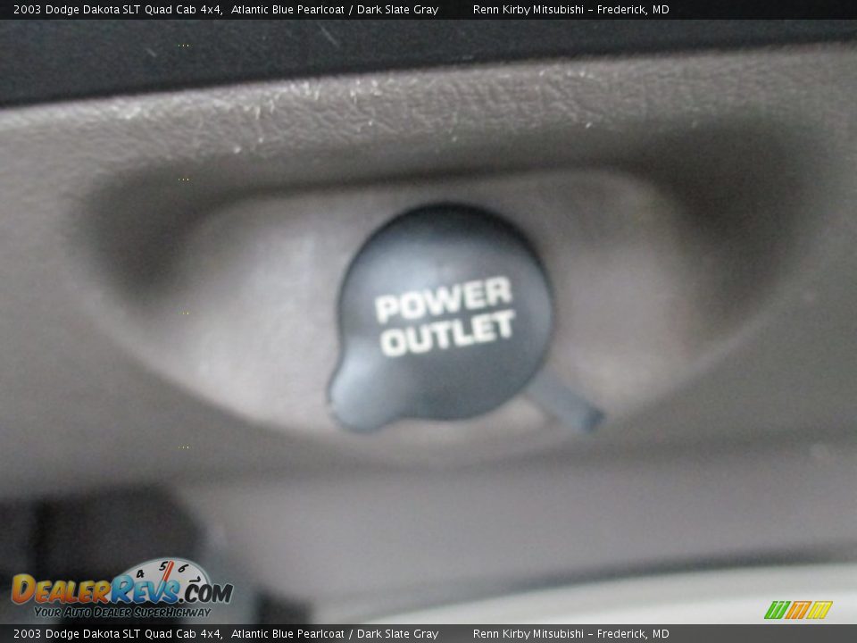 2003 Dodge Dakota SLT Quad Cab 4x4 Atlantic Blue Pearlcoat / Dark Slate Gray Photo #21