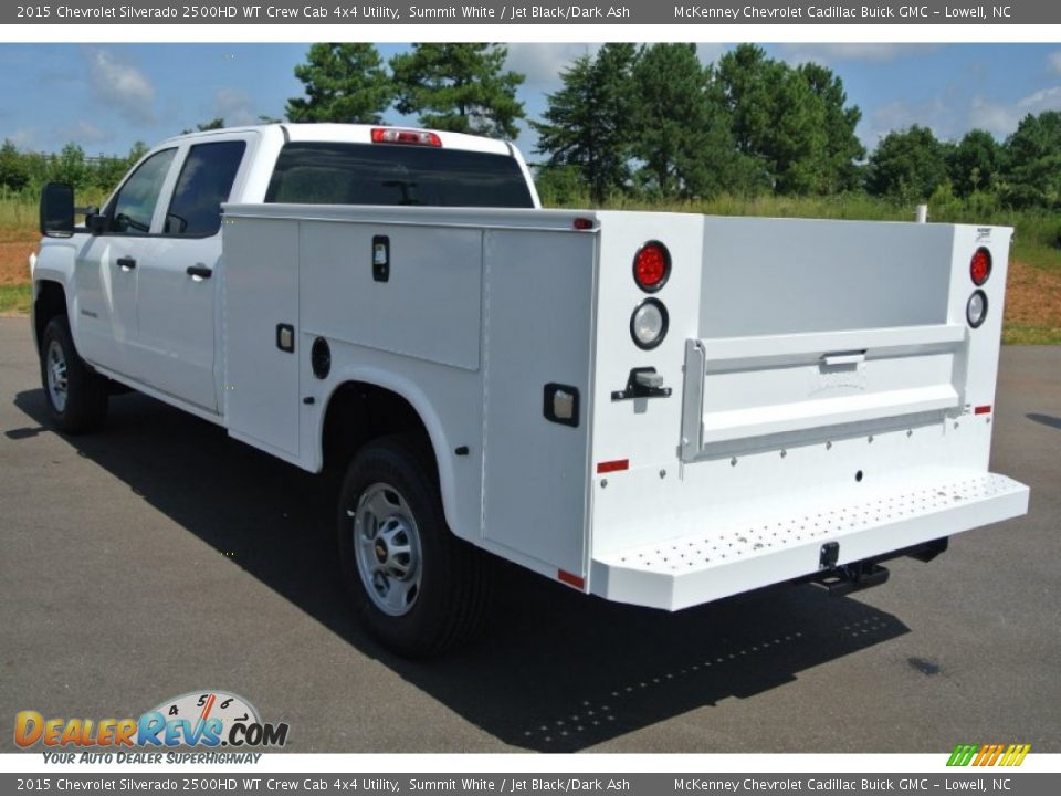 2015 Chevrolet Silverado 2500HD WT Crew Cab 4x4 Utility Summit White / Jet Black/Dark Ash Photo #4