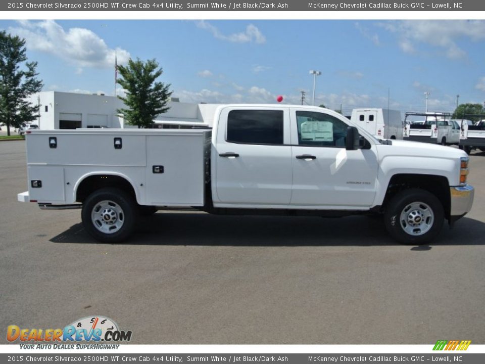 2015 Chevrolet Silverado 2500HD WT Crew Cab 4x4 Utility Summit White / Jet Black/Dark Ash Photo #6