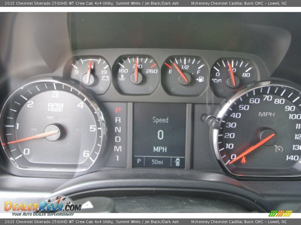 2015 Chevrolet Silverado 2500HD WT Crew Cab 4x4 Utility Gauges Photo #12