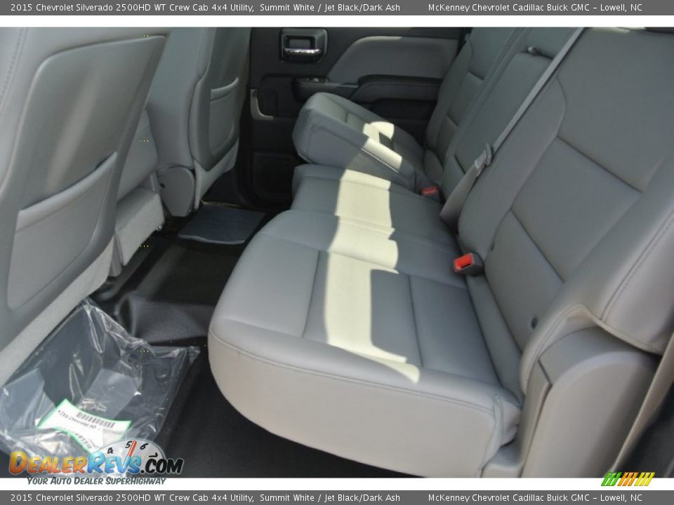 Rear Seat of 2015 Chevrolet Silverado 2500HD WT Crew Cab 4x4 Utility Photo #14
