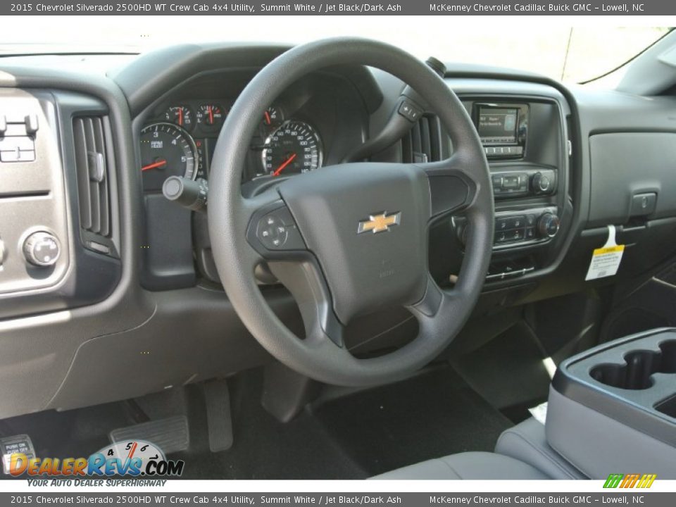2015 Chevrolet Silverado 2500HD WT Crew Cab 4x4 Utility Steering Wheel Photo #20