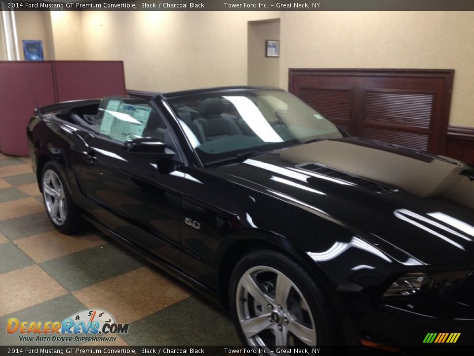2014 Ford Mustang GT Premium Convertible Black / Charcoal Black Photo #1