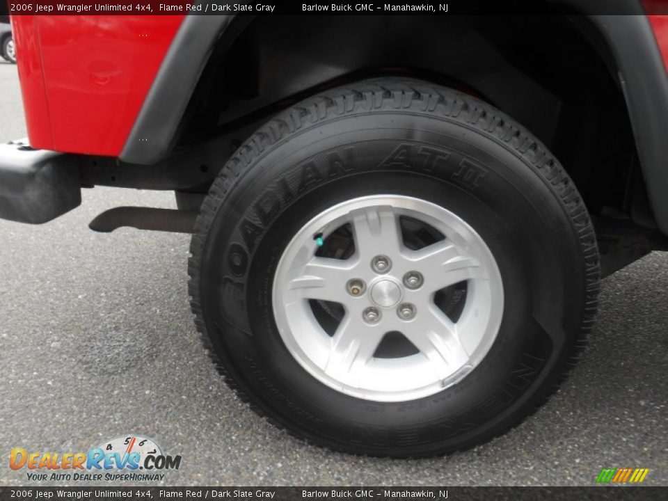 2006 Jeep Wrangler Unlimited 4x4 Flame Red / Dark Slate Gray Photo #8
