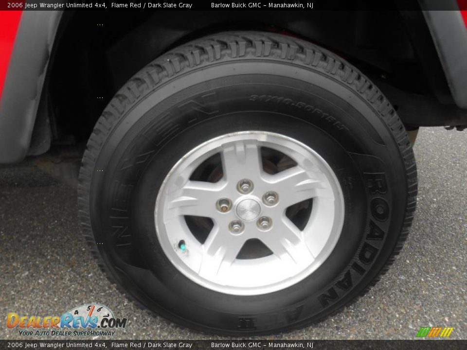 2006 Jeep Wrangler Unlimited 4x4 Flame Red / Dark Slate Gray Photo #10