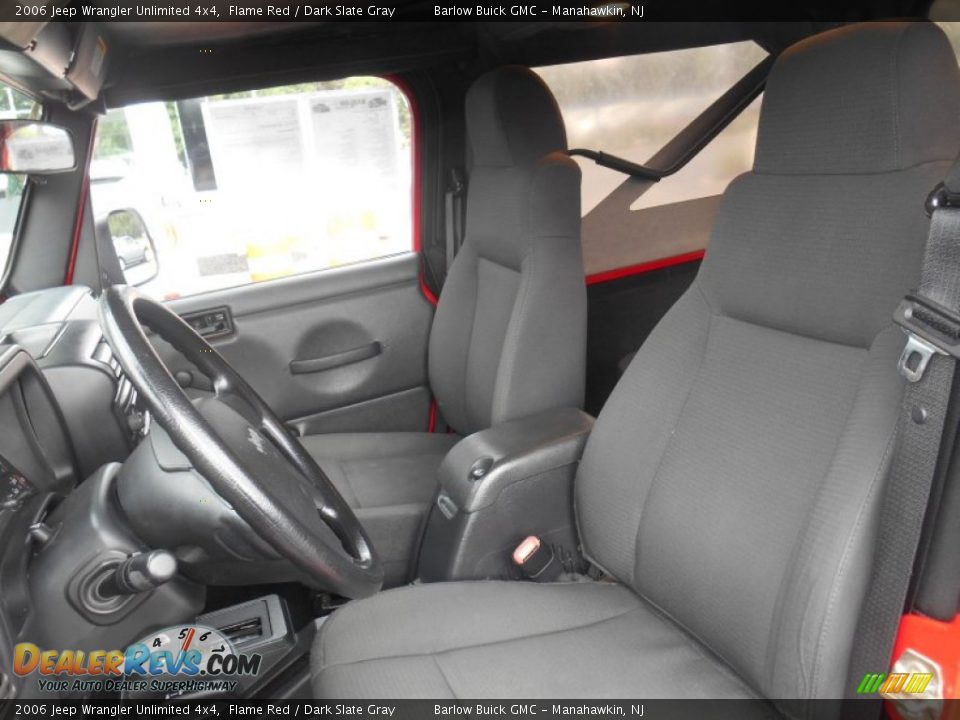 2006 Jeep Wrangler Unlimited 4x4 Flame Red / Dark Slate Gray Photo #14