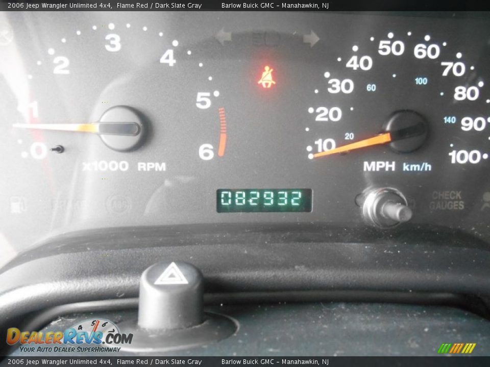 2006 Jeep Wrangler Unlimited 4x4 Flame Red / Dark Slate Gray Photo #18