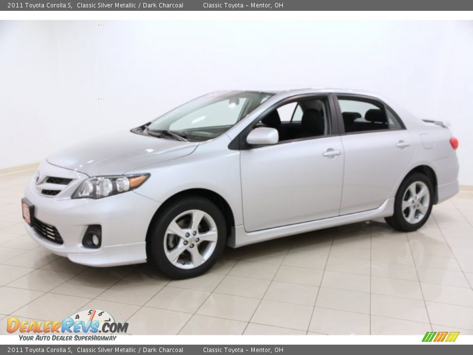 2011 Toyota Corolla S Classic Silver Metallic / Dark Charcoal Photo #3